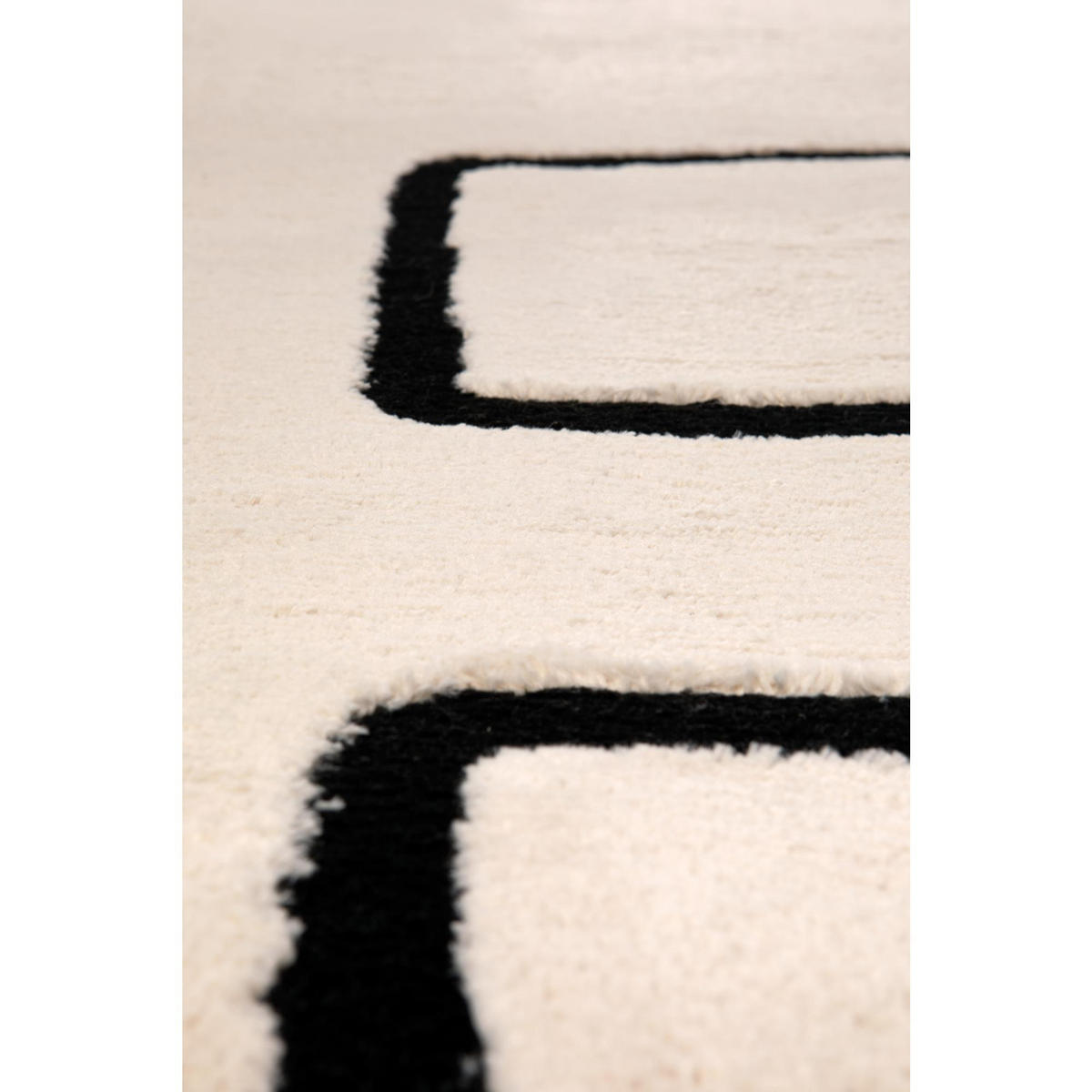 TEPPICH Louisa kaviar 160 x 230 x 2 cm - Schwarz, Textil (160/230cm) - Vivaraise