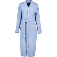 BADEMANTEL DAMEN KIMONO PIQUE 812 SKY - 11 - Blau, Textil (XSnull) - Cawoe