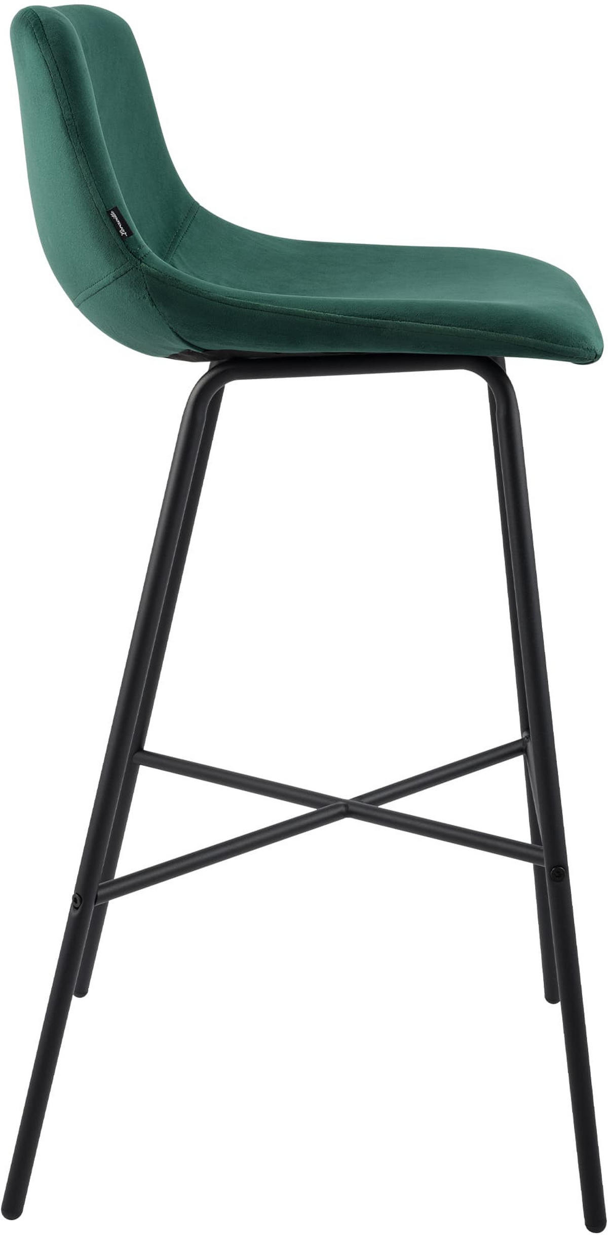 BARHOCKER Gekel Samt Grün - Grün, Textil (44/98/49cm) - DELUKE