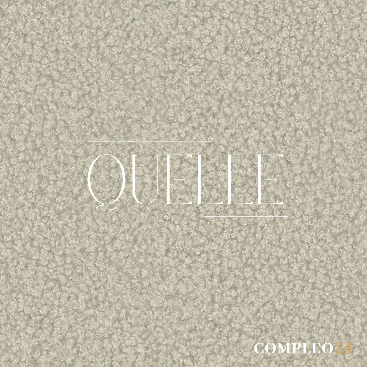 ECKSOFA L Hellbeige LORIN - Ecru, Textil (255/165cm) - Compleo24