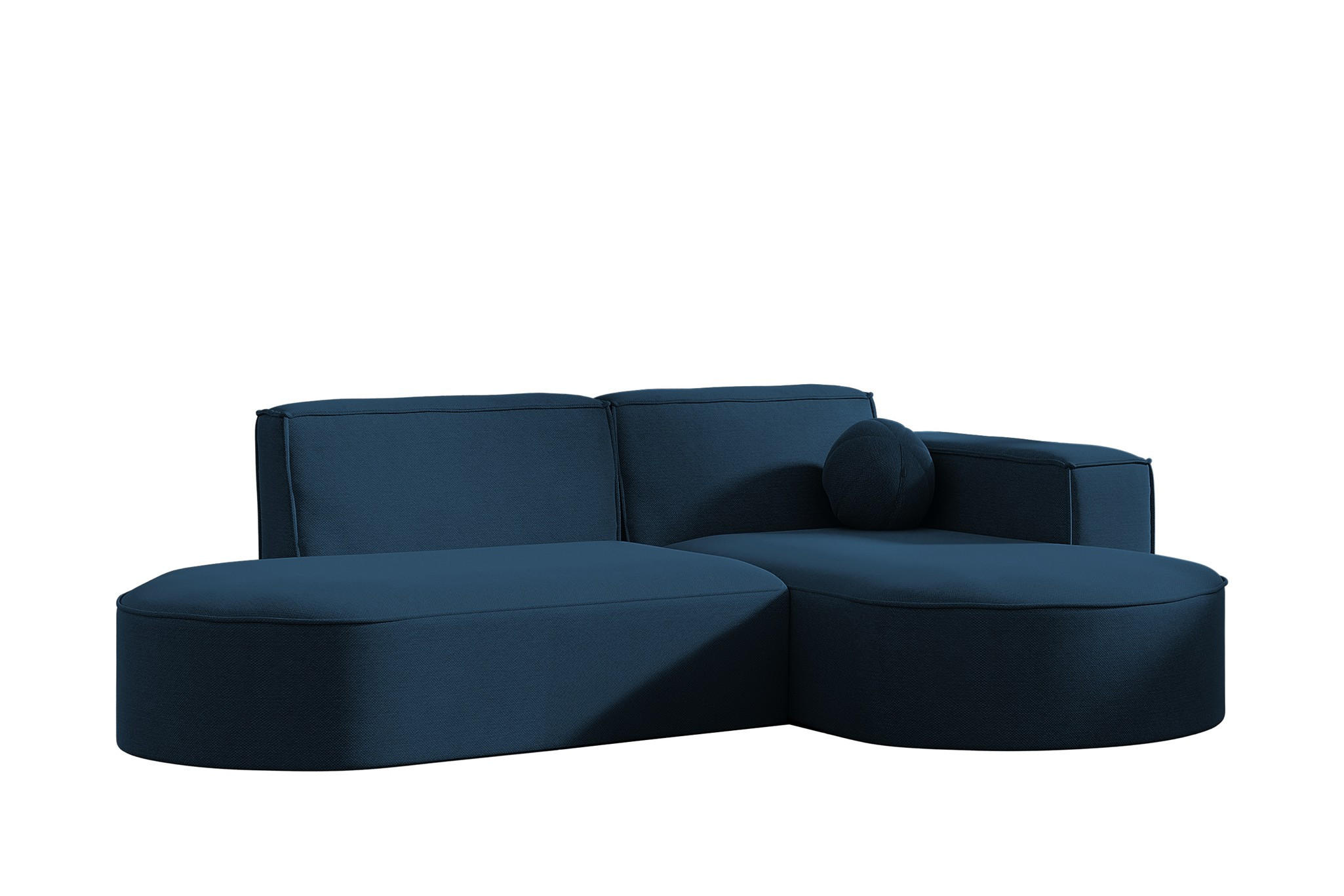 ECKSOFA Sunday Xs - Blau, Holzwerkstoff (236/78/165cm) - Fun Möbel