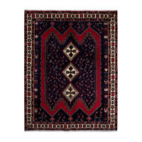 TEPPICH Afshar Blau 219/168 cm Schurwolle - Blau, Textil (168/219cm) - Looma