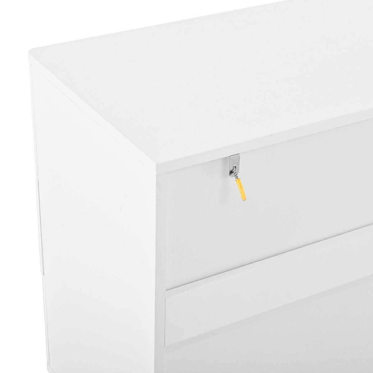 SIDEBOARD in Weiß Aufbewahrungsschrank mit 6 Schubladen, 120 B/40 T/75 H(cm), fürs Wohn & Schlaf - Weiß, Holzwerkstoff (120/75/40cm) - STILVORA