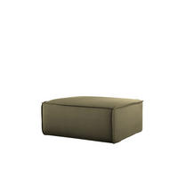 POLSTERHOCKER Celes Premium Opera Velvet - Olivgrün, Holzwerkstoff/Textil (85/40/85cm) - Fun Möbel
