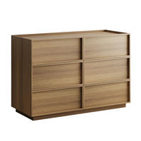 SIDEBOARD Holz Kommode mit 6 Schubladen, Eiche 115x48x78 cm - Eichefarben, Holzwerkstoff (115/78/48cm) - Urban Meuble