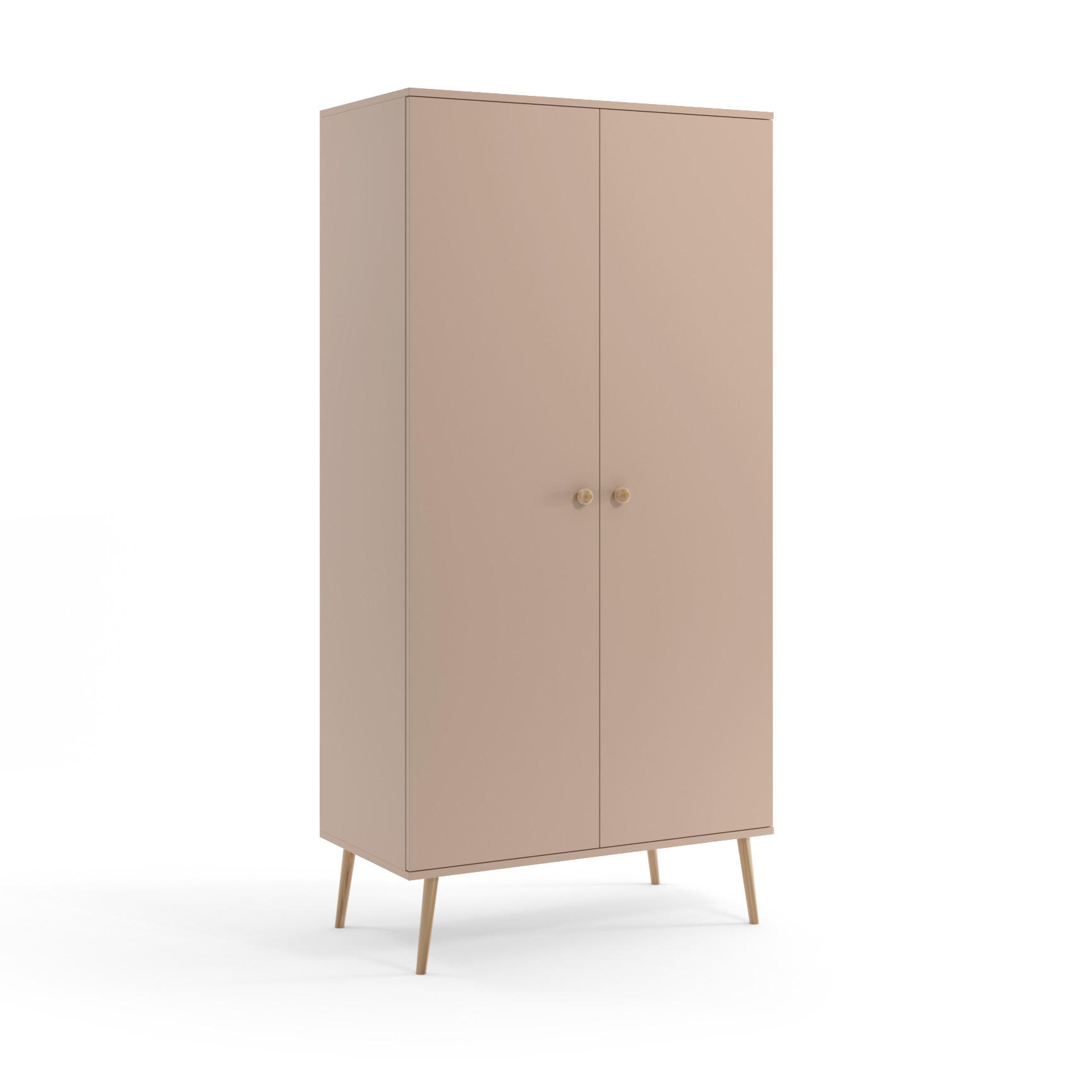KLEIDERSCHRANK Schrank Kriml Macchiato 180x202 cm - Mokka, Holz (52/202/180cm) - Fedve