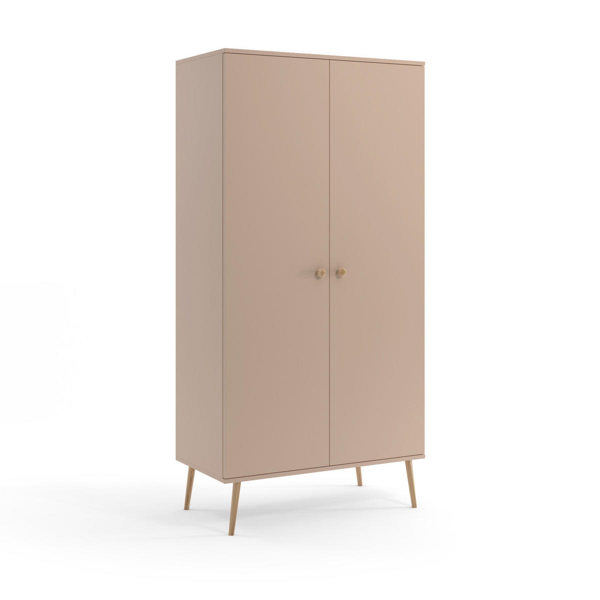KLEIDERSCHRANK Schrank Kriml Macchiato 180x202 cm - Mokka, Holz (52/202/180cm) - Fedve
