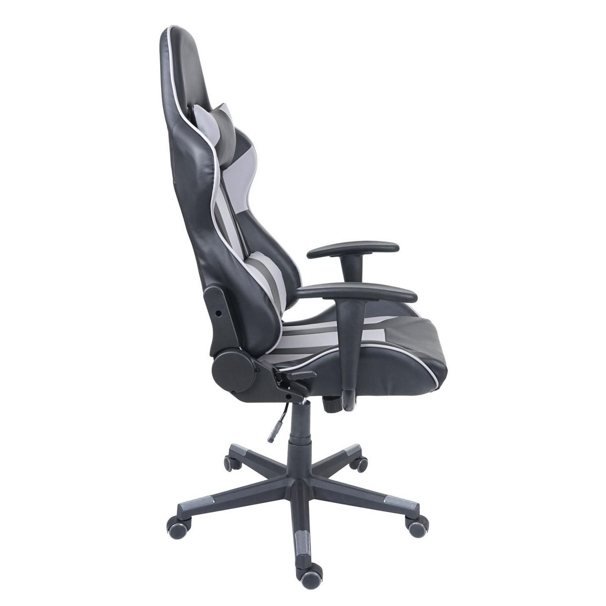 BÜROSTUHL Schwarz, Grau - Schwarz/Grau, Textil (67/136/69cm) - MCW