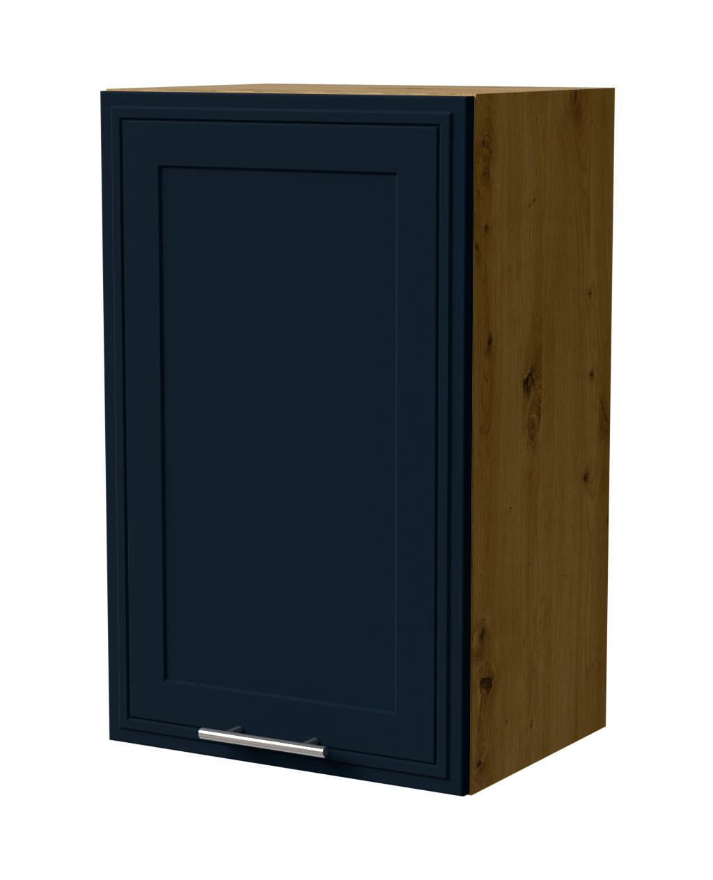 HÄNGESCHRANK Salo W2/45 Eiche Artisan / Indigo Matt 45 / 32,5 / 72cm - Eiche Artisan/Dunkelblau, Holz/Holzwerkstoff (45/72/32.5cm) - Feldmann-Wohnen