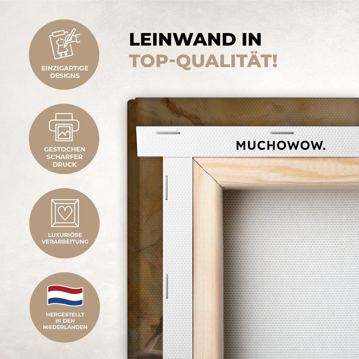 LEINWANDBILD Oliven - Stilleben - Vintage Gemälde 60x40 cm - Olivgrün, Textil (60/40cm) - MuchoWow