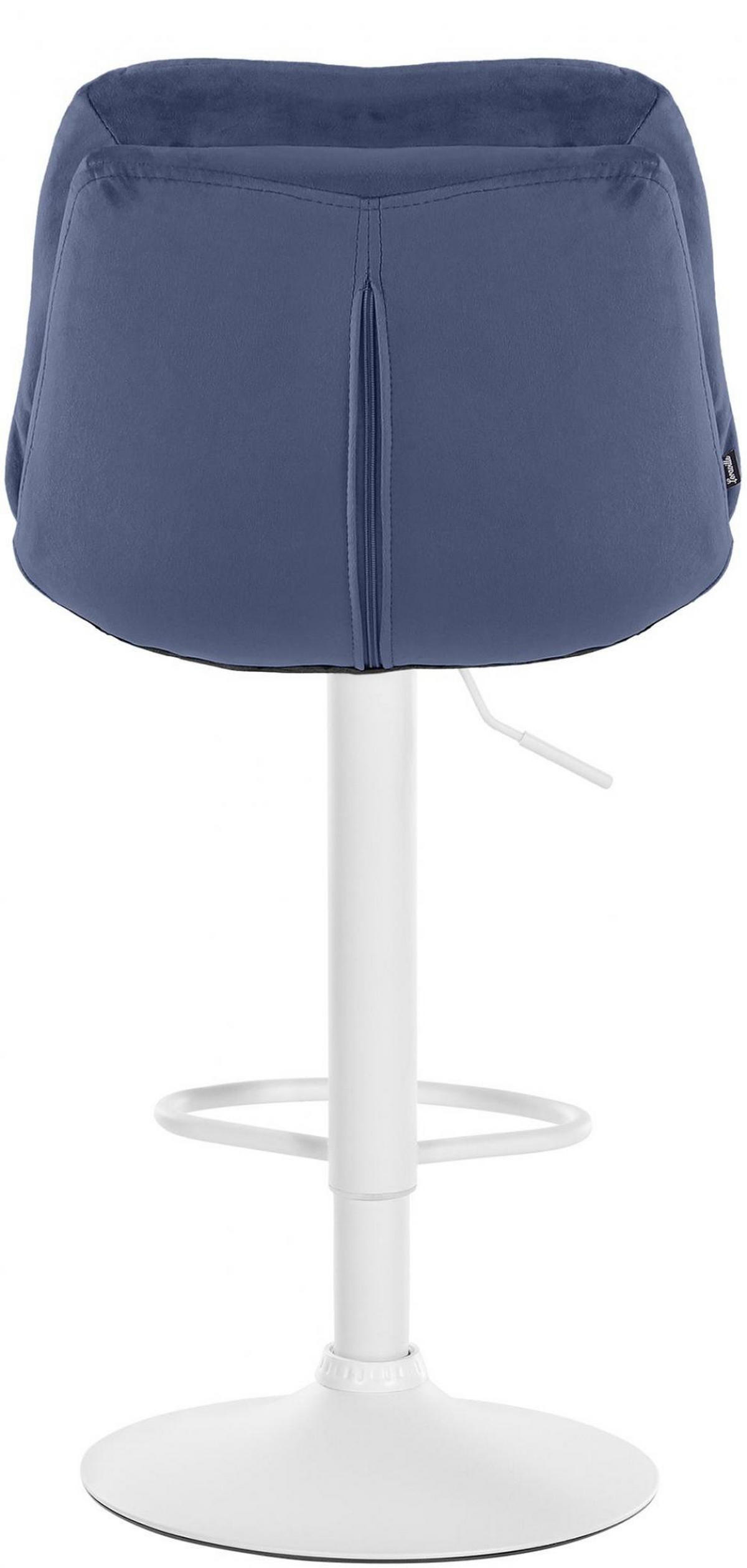 BARHOCKER Samt blau - Blau/Schwarz, Textil (46/94/54cm) - CLP