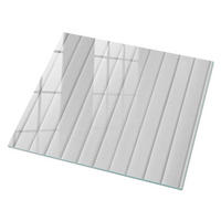 GLASPLATTE 80x60 cm – Weiße Paneele - Braun, Glas (0.4/80/60cm) - ArtPrintCave