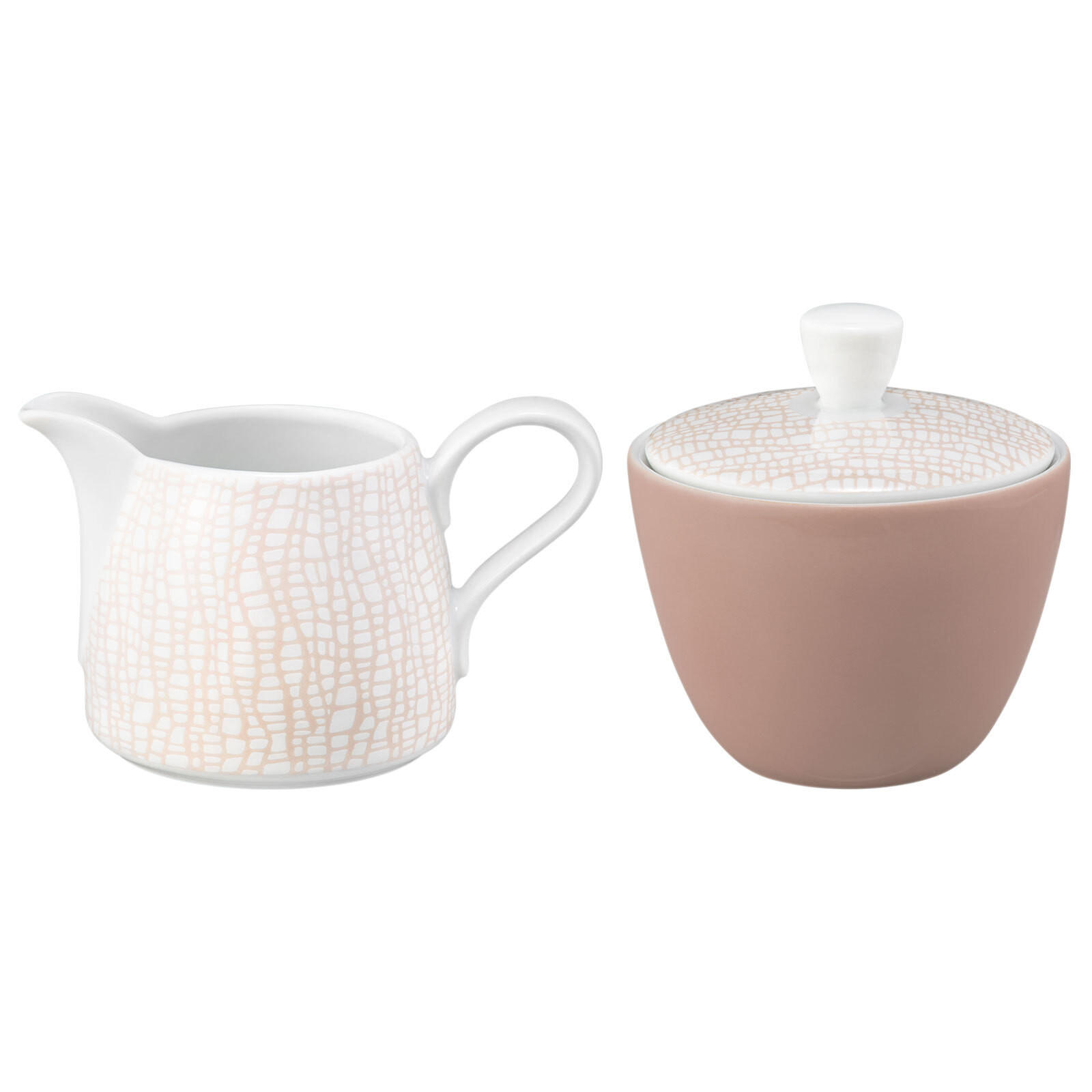 MILCH- UND ZUCKER-SET Life Fashion Posh Rose je 260 ml - Rosa, Keramik (1/1cm) - Seltmann Weiden