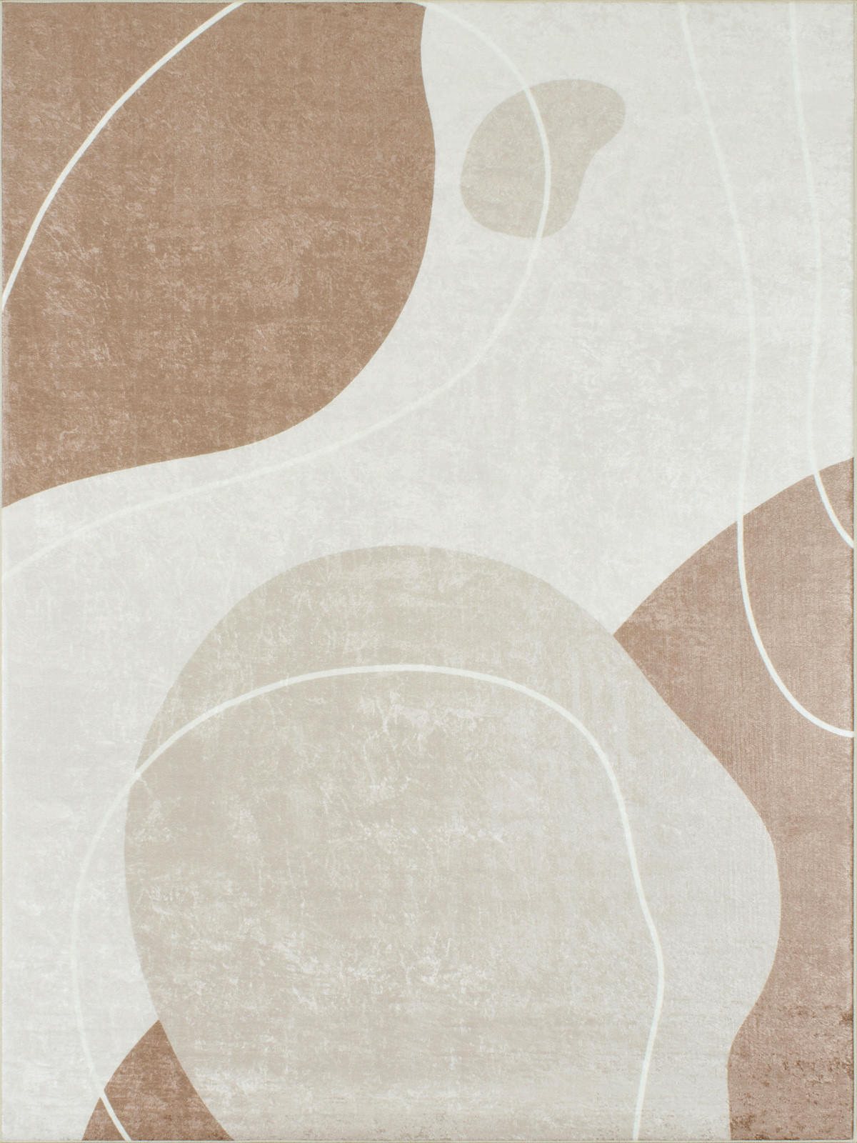 TEPPICH mit abstraktem Muster in Beige Grege 120x160 cm - Beige, Textil (120/160cm) - Nazar Rugs