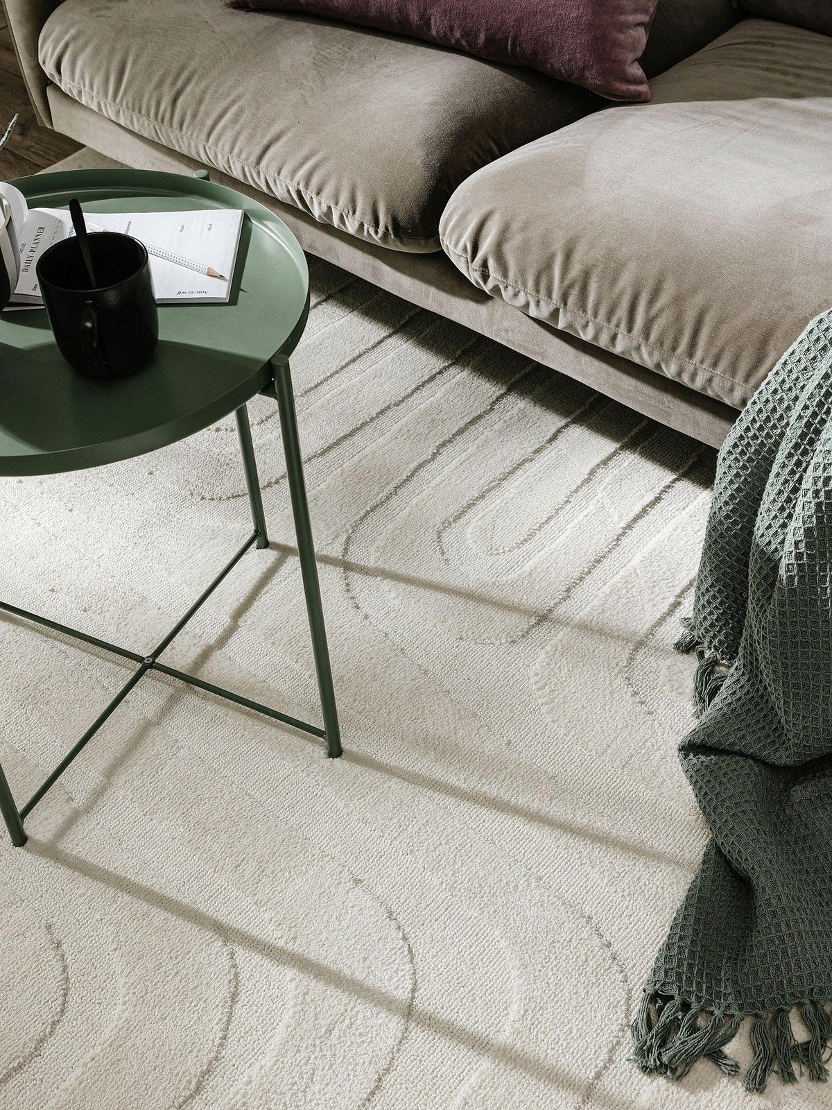 TEPPICH Paloma Cream 160x230 cm - Creme, Textil (160/230cm) - benuta Pop