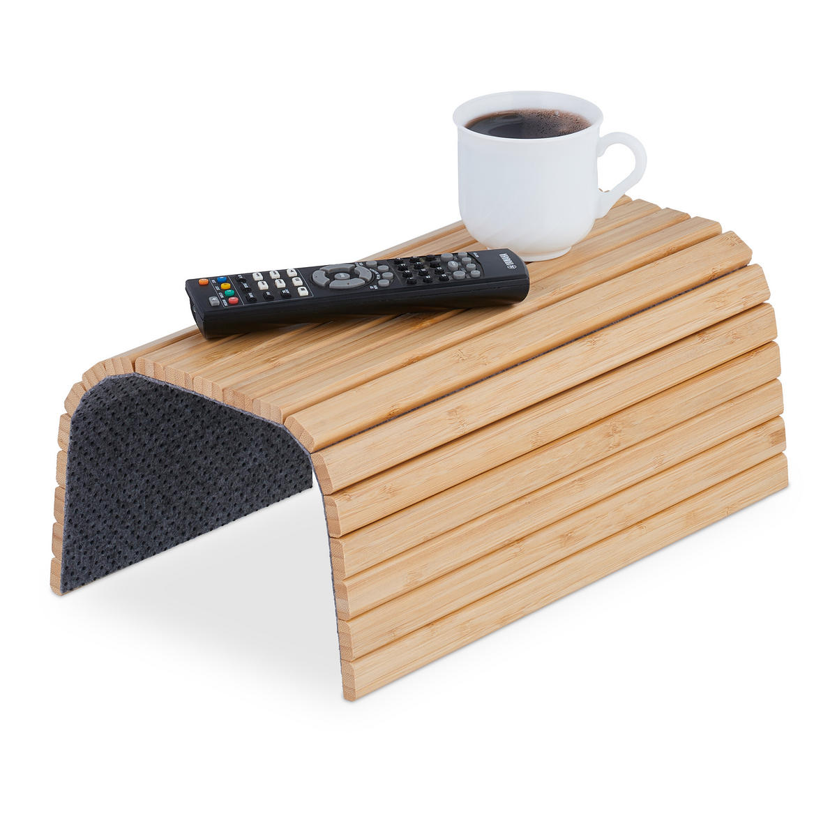 SOFATABLETT - Multicolor, Holz/Textil (42/1/34cm) - Relaxdays