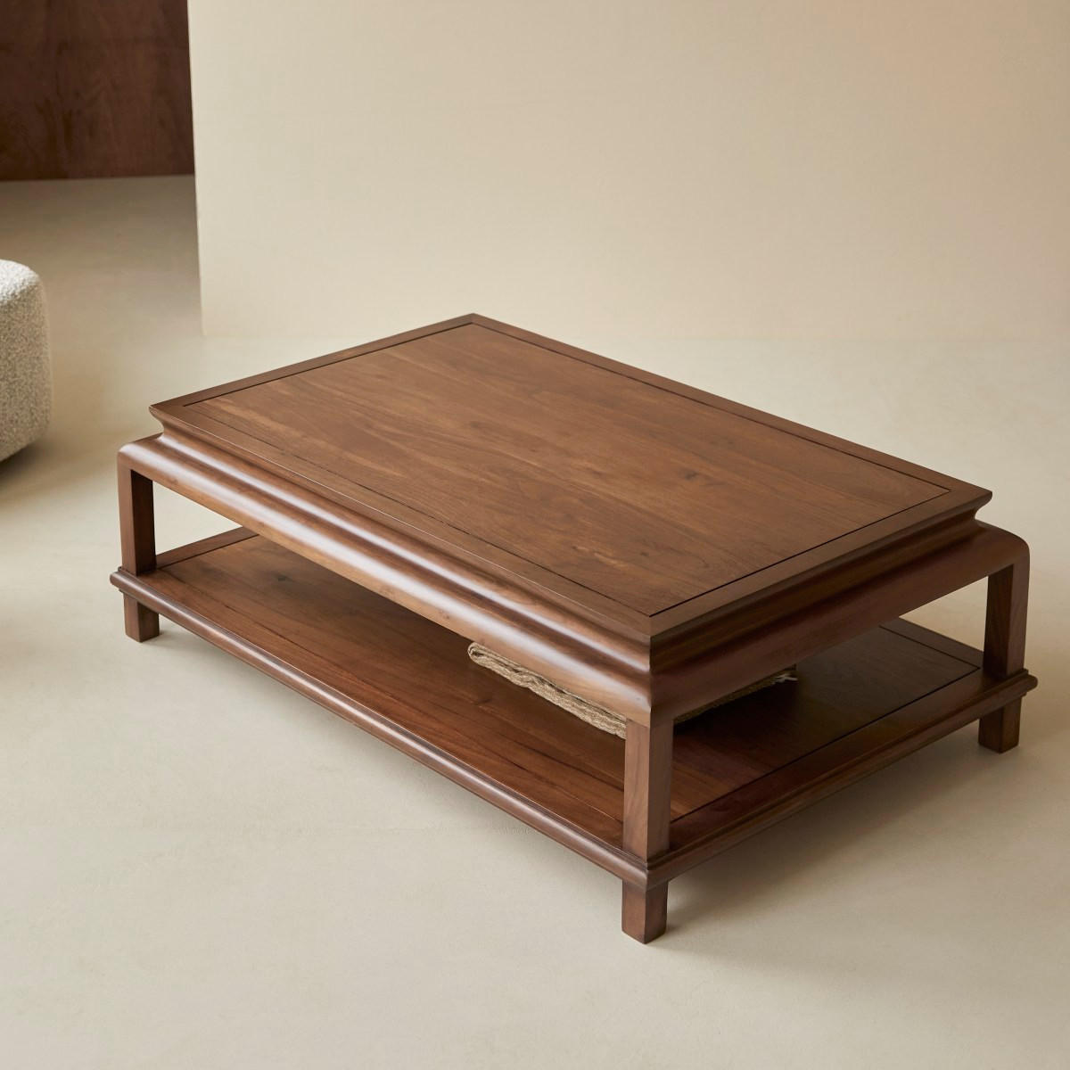 COUCHTISCH Achille Dunkelbraun aus Akazie - Dunkelbraun, Holz (78/115/40cm) - Tikamoon