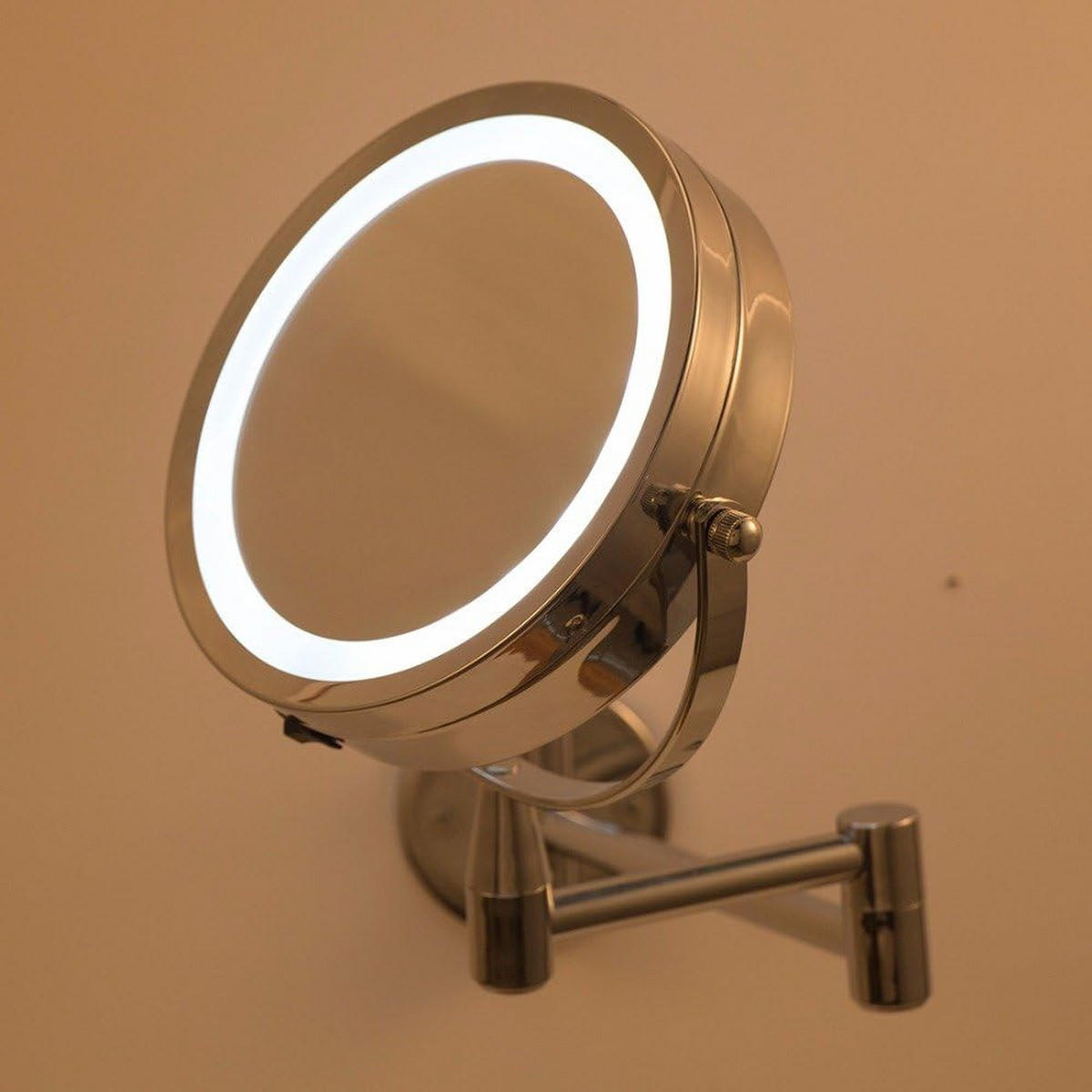 KLAPPBARER Kosmetikspiegel,Goldfarben, 31/5/34cm - Goldfarben, Metall (5/34/31cm)