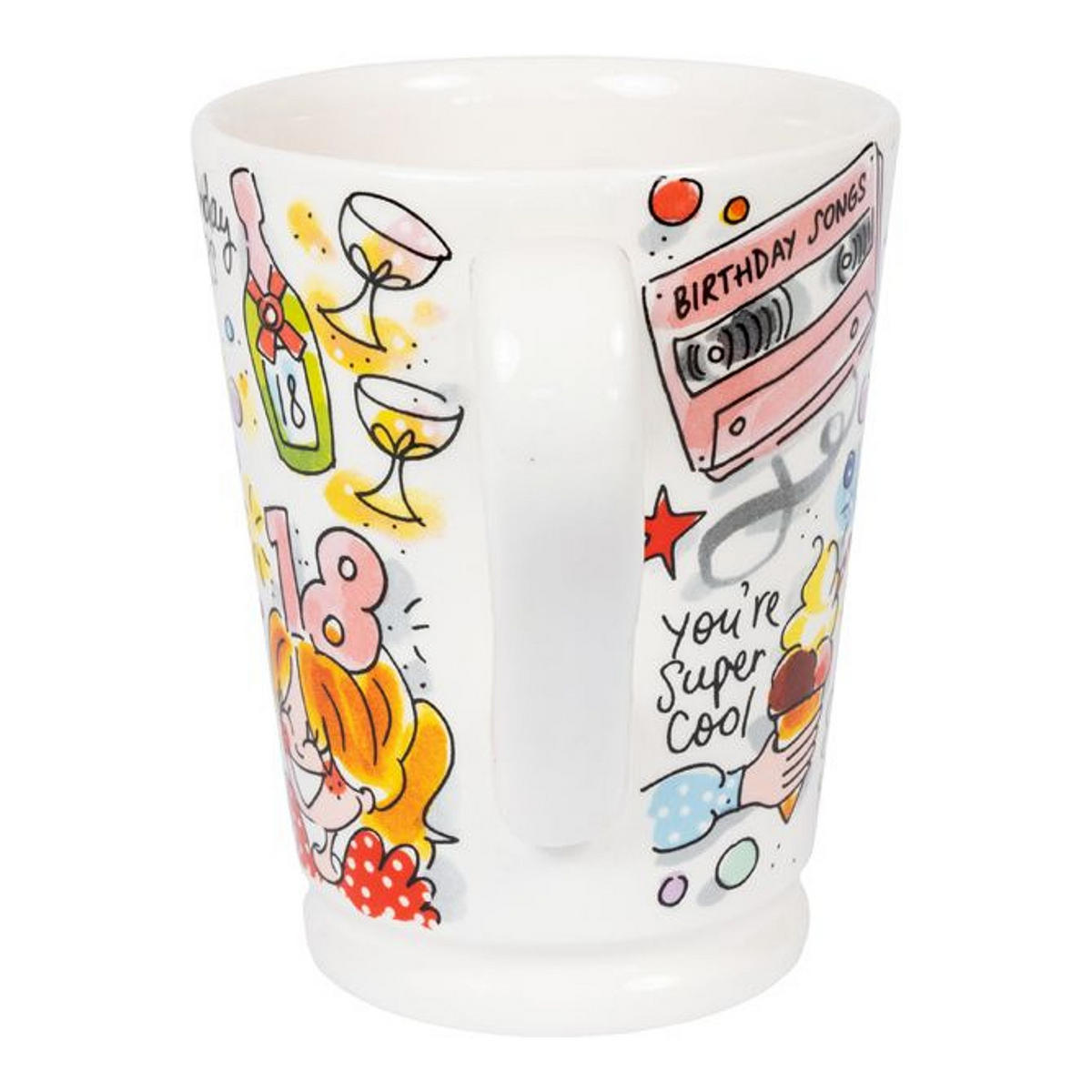 XL-BECHER 18 Jahre in Bunt - 500 ml - Multicolor, Keramik (0.5L) - Blond Amsterdam