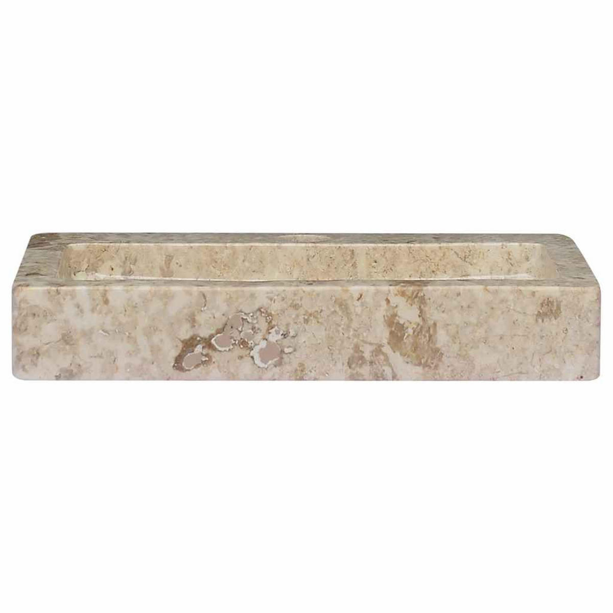 WASCHBECKEN Latham 38/24/6.5 cm - Creme, Stein (38/6.5/24cm) - Nettlife
