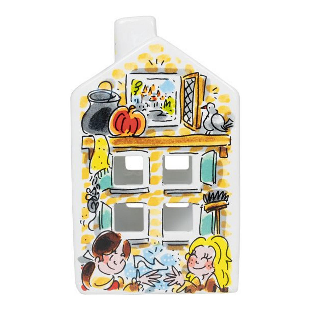 TEELICHTHALTER Aschenputtel in Bunt - 14,5cm - Multicolor, Keramik (8.5/14.5/8.3cm) - Blond Amsterdam