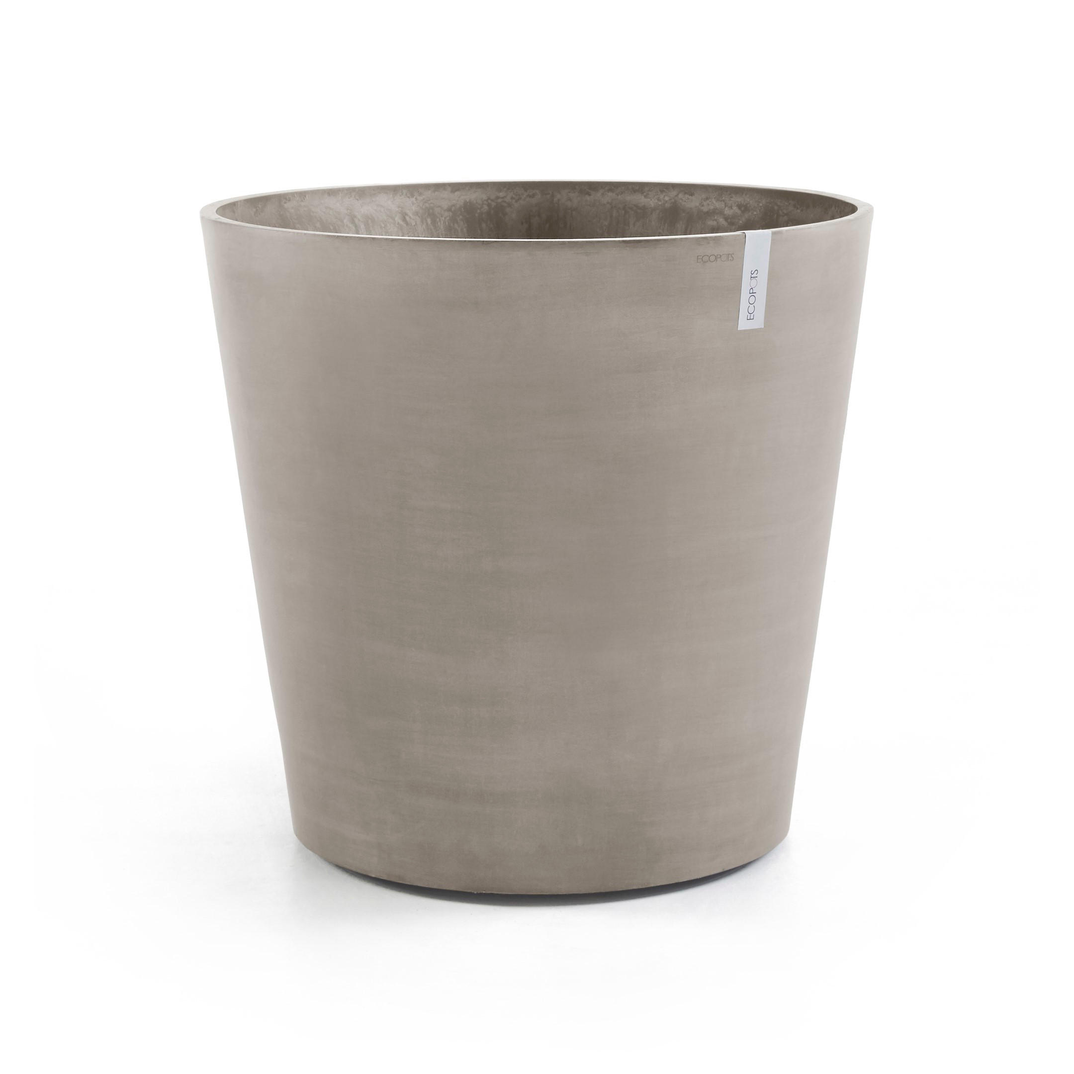 BLUMENTOPF Amsterdam Wheels 60/56 cm Taupe - Taupe, Kunststoff (60/56cm) - Ecopots