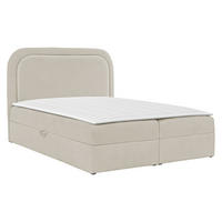 BOXBETT Bonito - Beige/Schwarz, Holz/Holzwerkstoff (160/200cm) - MIRJAN24