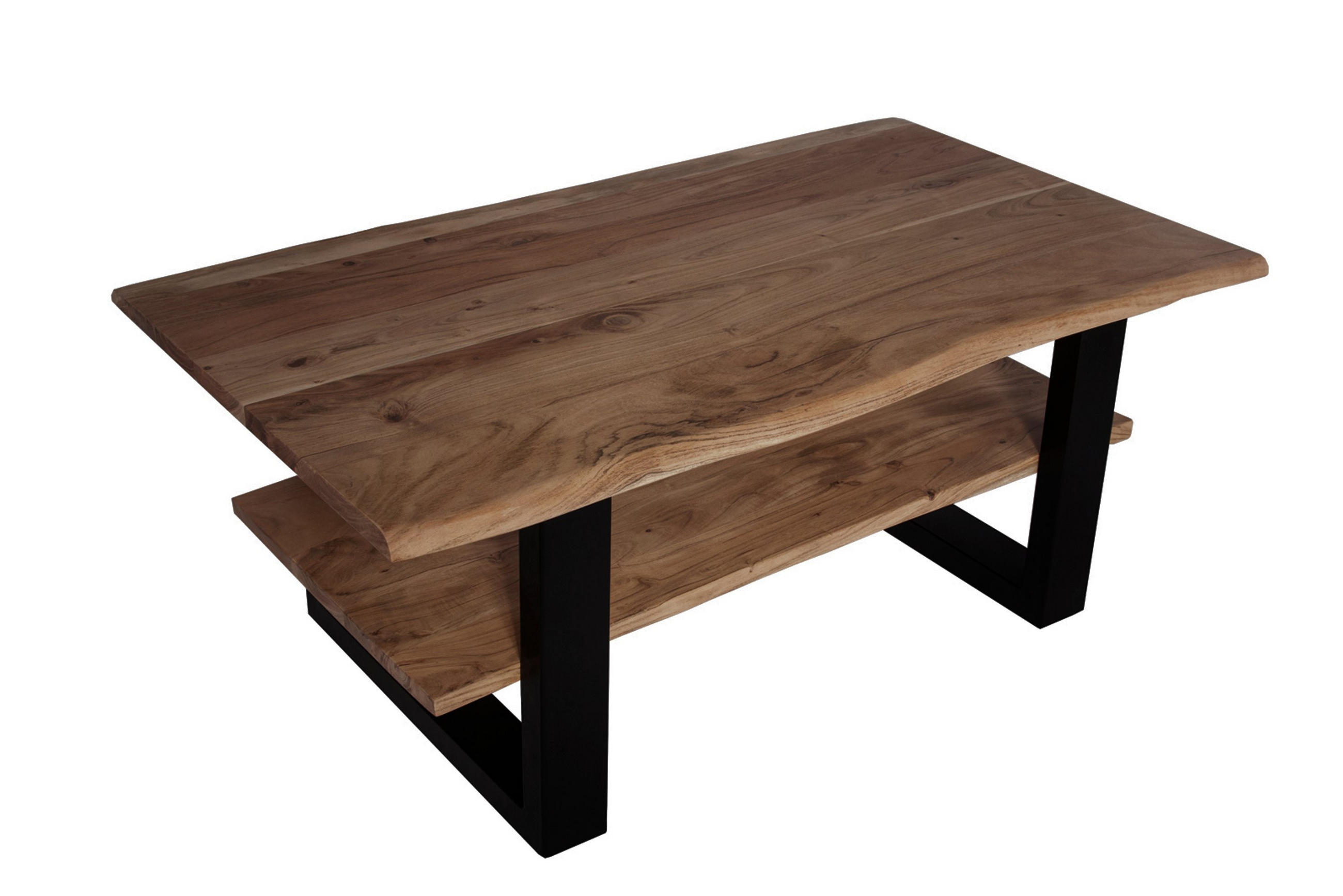 COUCHTISCH PATRICK - Schwarz/Braun, Holz/Metall (65/115/46cm) - SAM