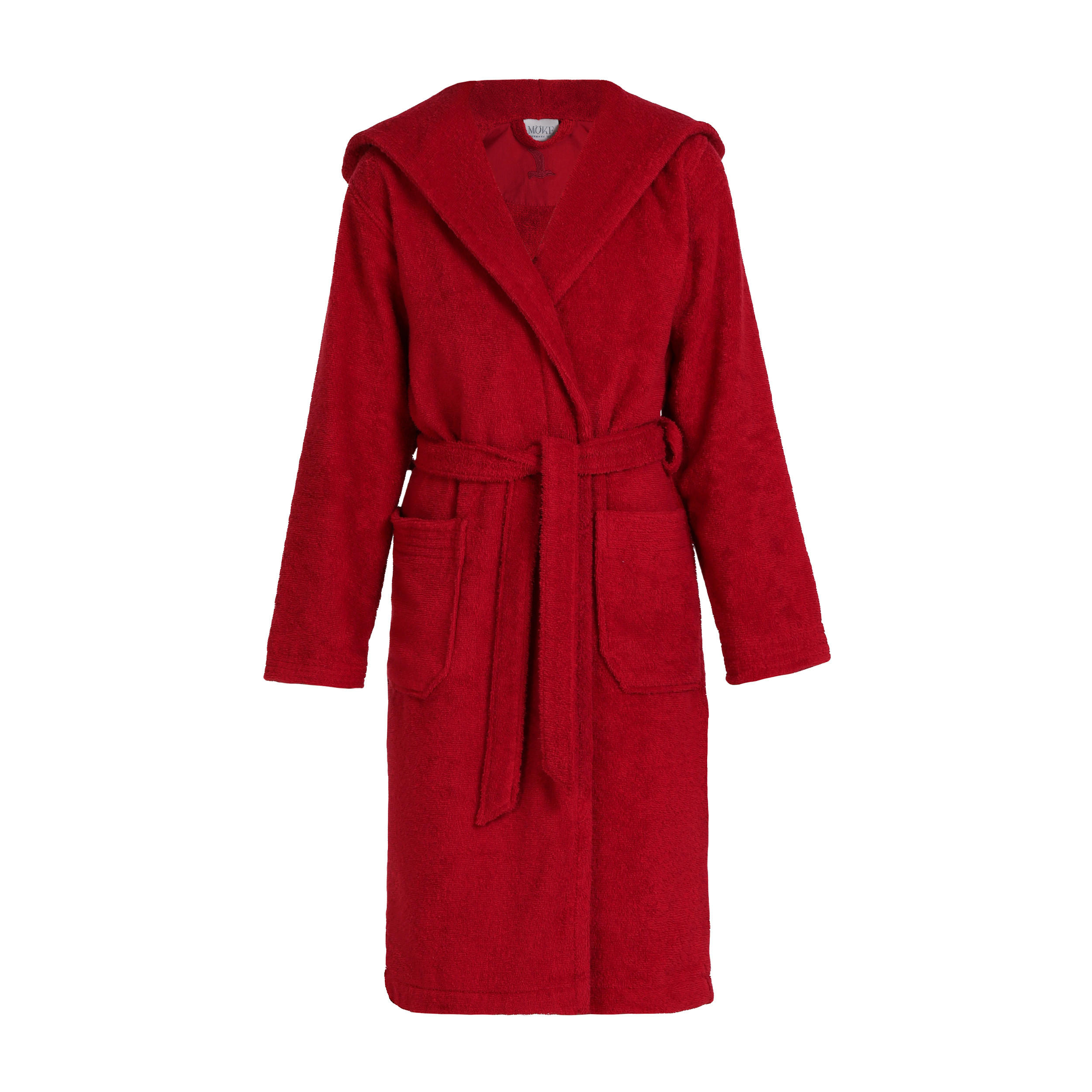 BADEMANTEL MIT KAPUZE SUPERWUSCHEL - Rot, Textil (128null) - MÖVE