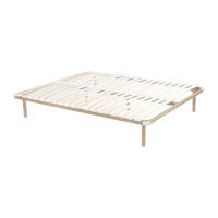 LATTENROST - 2 Personen - Metall - Beige - Beige, Metall (180/200cm) - Vente-Unique