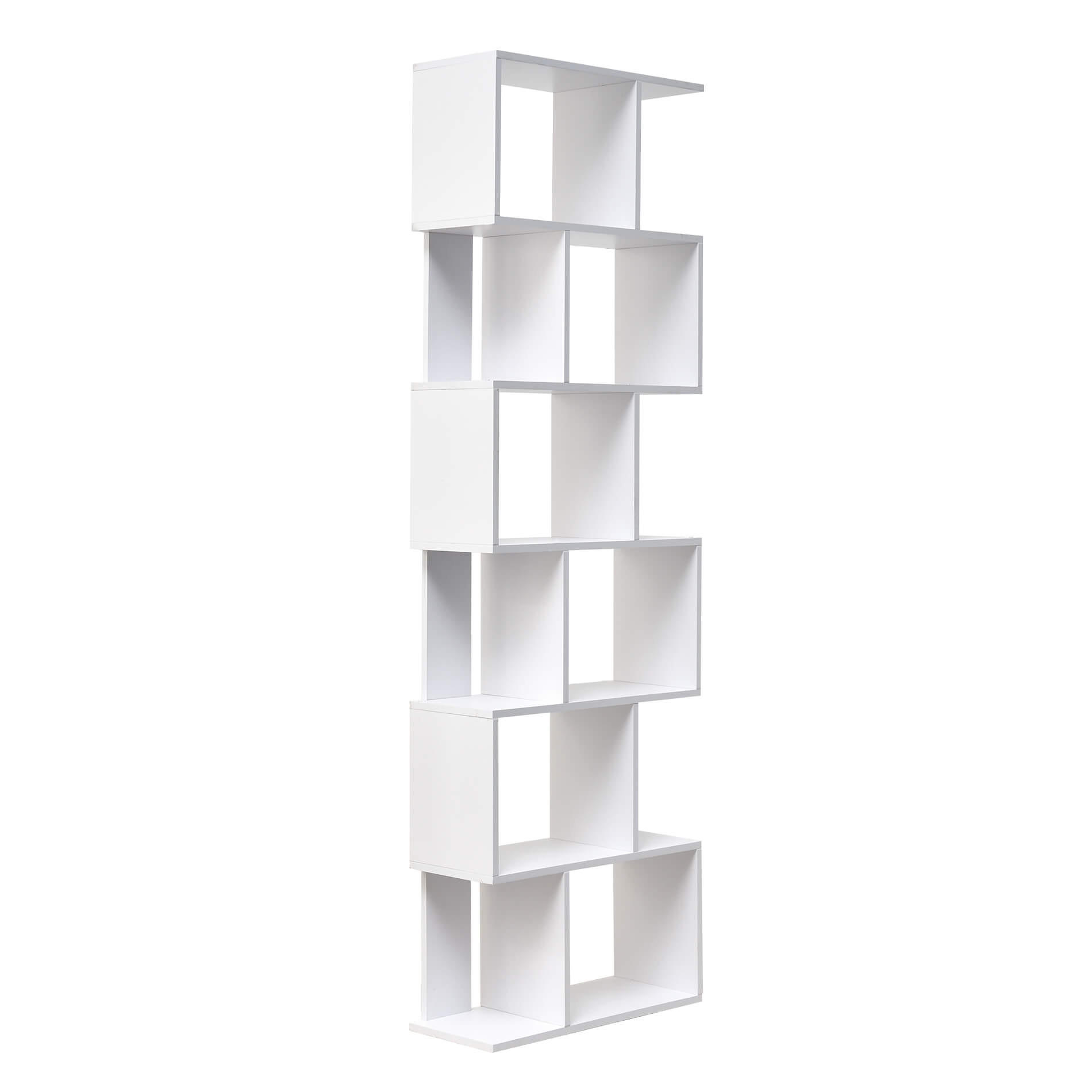 BÜCHERREGAL Weiß 24/60/190 cm - Weiß, Holzwerkstoff (24/190/60cm) - Mobili Rebecca