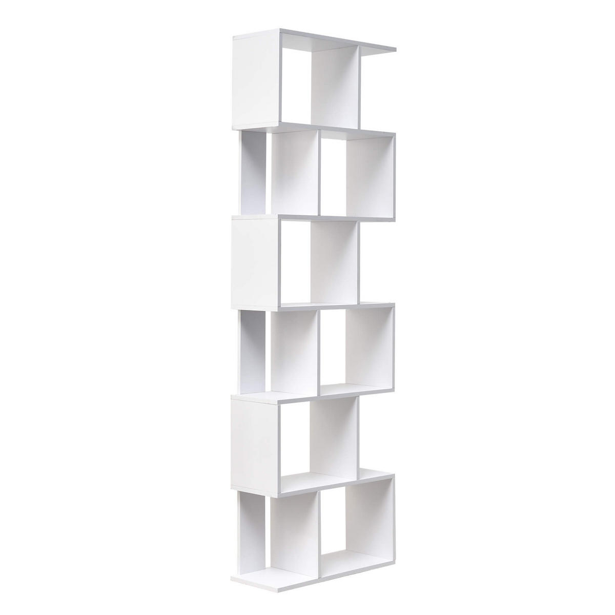 BÜCHERREGAL Weiß 24/60/190 cm - Weiß, Holzwerkstoff (24/190/60cm) - Mobili Rebecca