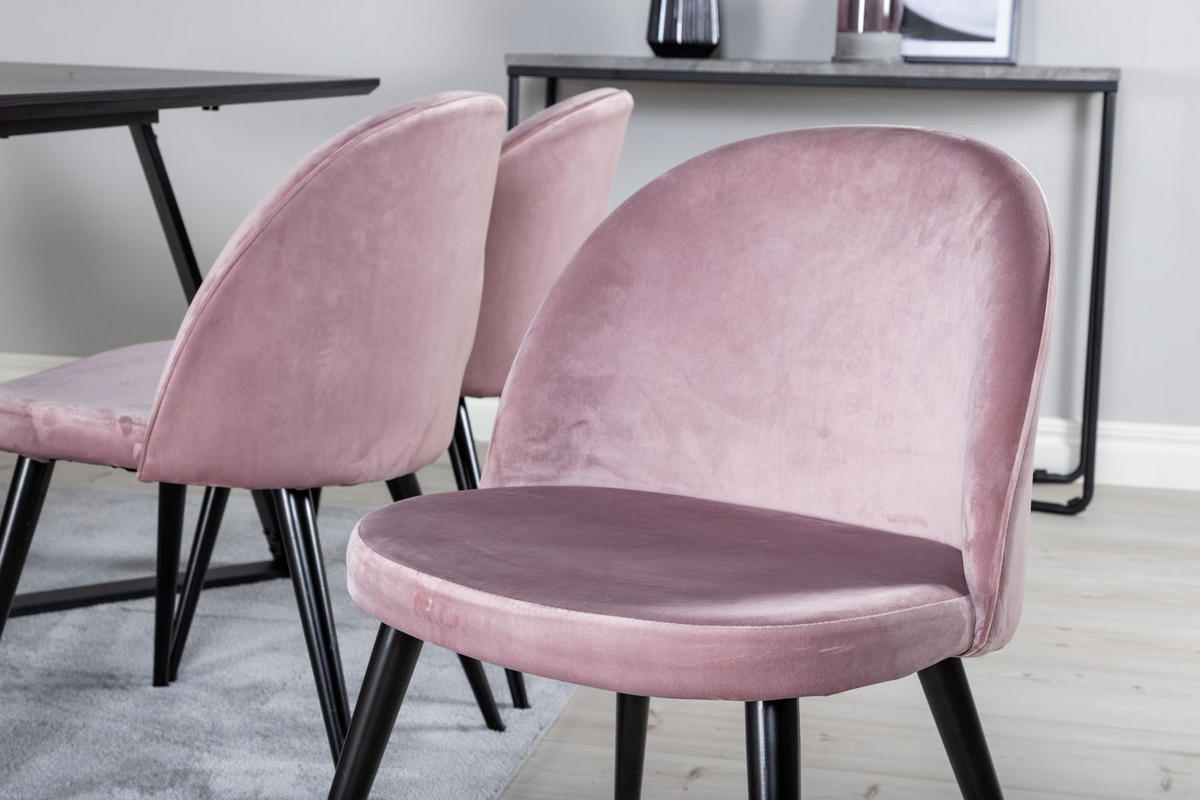 TISCHGRUPPE Pink - Pink, Holzwerkstoff (90/75/180cm) - ebuy24