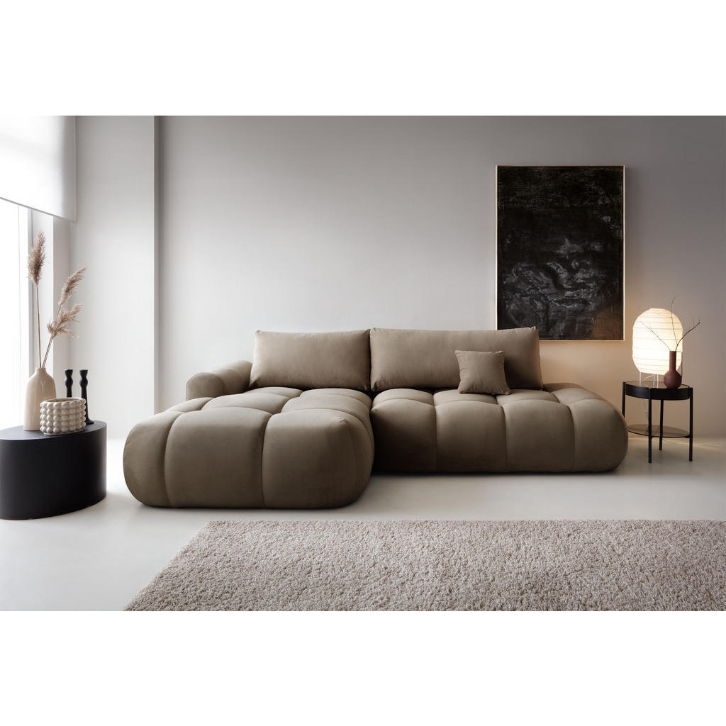 Thumbnail - Selsey Ecksofa, Hellbraun, Textil, L-Form, Ottomane links, 284x167 cm, Wohnzimmer, Sofas & Couches, Wohnlandschaften, Ec...