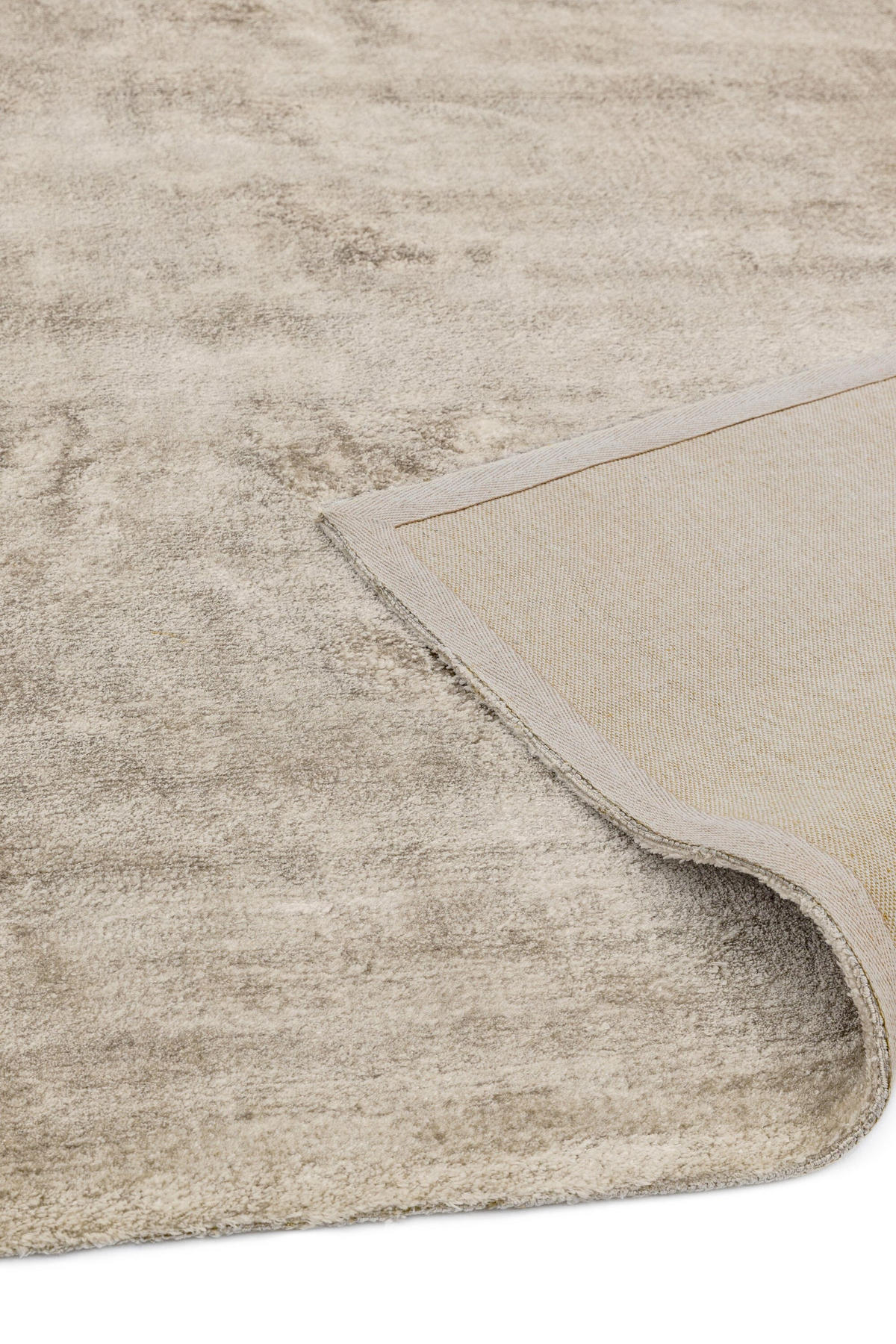 TEPPICH Viskose handgewebt zeitloses Design BARI, Taupe 160x230 cm - Taupe, Textil (160/230cm) - KADIMA DESIGN