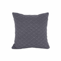 KISSEN Diamonds Quilted Grau 45/45/15 cm - Grau, Textil (45/45cm) - Present Time