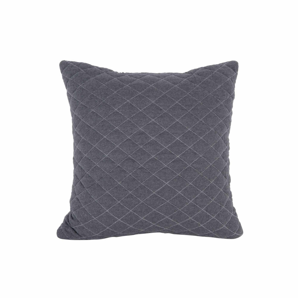 KISSEN Diamonds Quilted Grau 45/45/15 cm - Grau, Textil (45/45cm) - Present Time