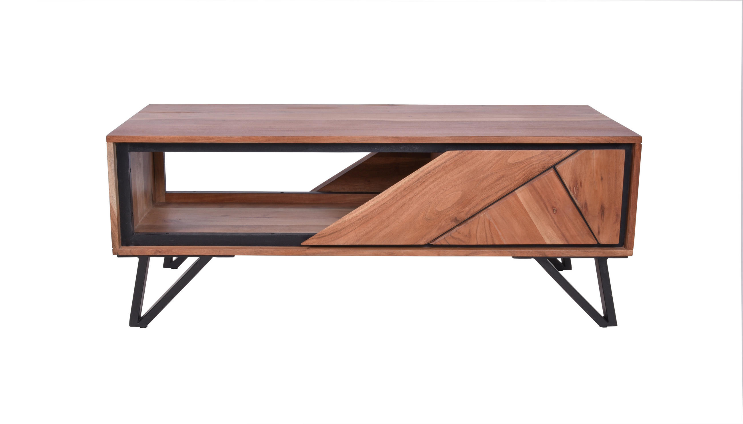 COUCHTISCH Ebba Akazienbraun 46x50x120cm - Akaziefarben, Holz (120/50/46cm) - DELUKE