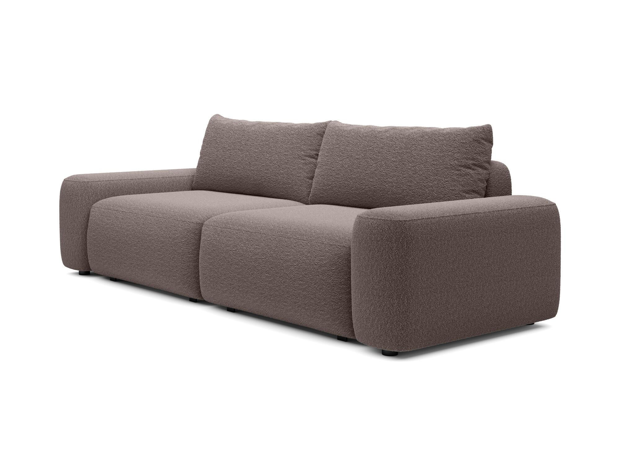SOFA LOOP Braun 257x105x87 cm - Braun, Textil (257/87/105cm) - FURNLUX