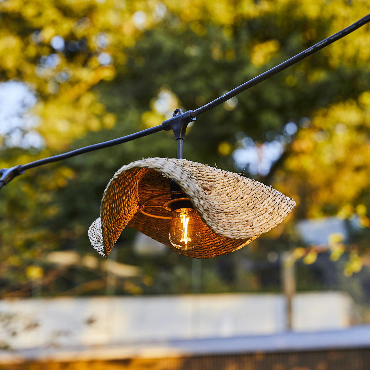 LICHTERKETTE MOLLY beige - Beige, Naturmaterialien (600cm) - Lumisky