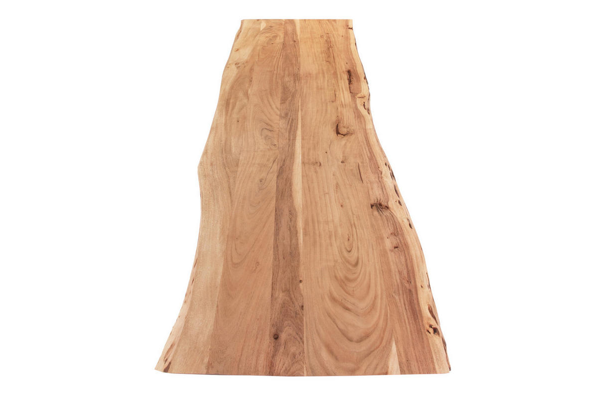 TISCHPLATTE CURT - Beige/Naturfarben, Akazienholz/Holz (60/180/3cm) - SAM