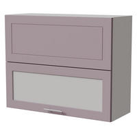 KLAPPHÄNGESCHRANK Bari W8BS/90-AV Weiß / RAL 4009 pastellviolett 90 / 32,5 / 72cm - Violett/Weiß, Holz/Holzwerkstoff (90/72/32.5cm) - Feldmann-Wohnen