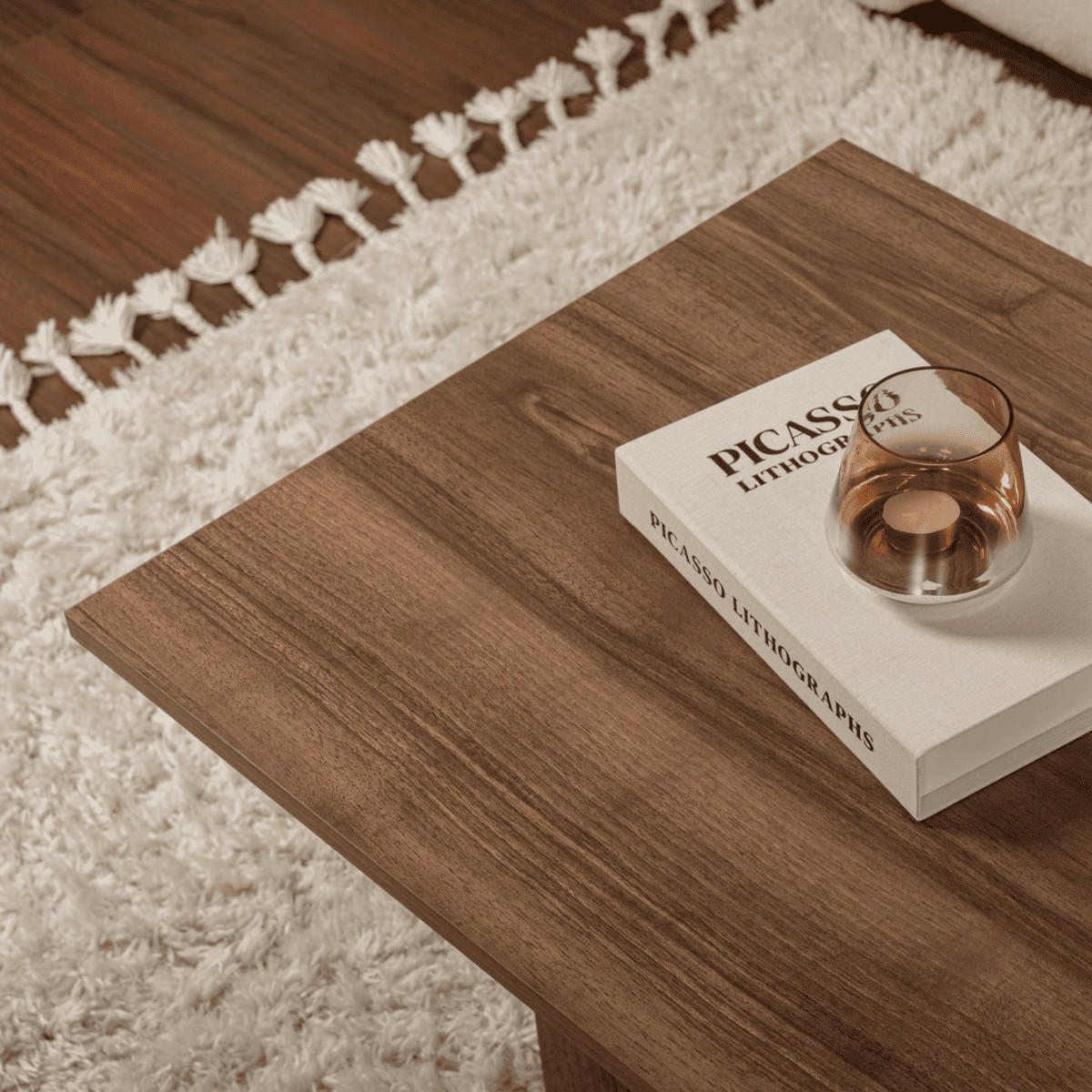 COUCHTISCH mit rechteckiger Platte 119/60/40 cm - Naturfarben, Holzwerkstoff (119/60/40cm) - Calicosy