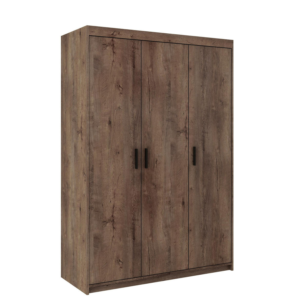 DREHTÜRENSCHRANK ELENORA 133/190,5/53cm 3-türig Braun - Braun, Holzwerkstoff (133/190.5/53cm) - MASSENO