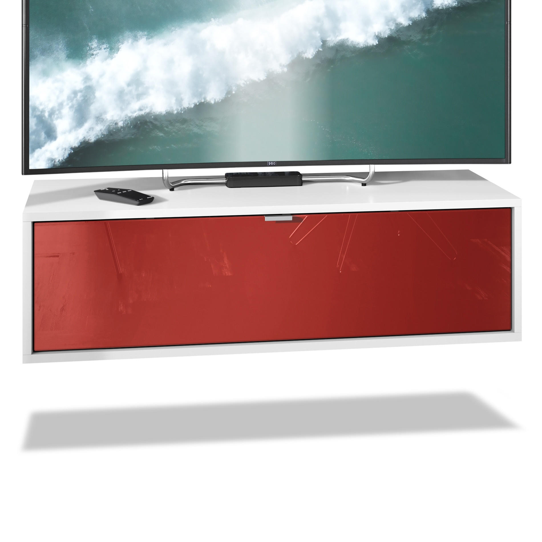 Vladon Lowboard Bordeaux 100x29x37 cm
