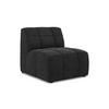 SOFAELEMENT Samt Stoff Schwarz - Schwarz, Holzwerkstoff/Kunststoff (75/77/90cm) - Makamii