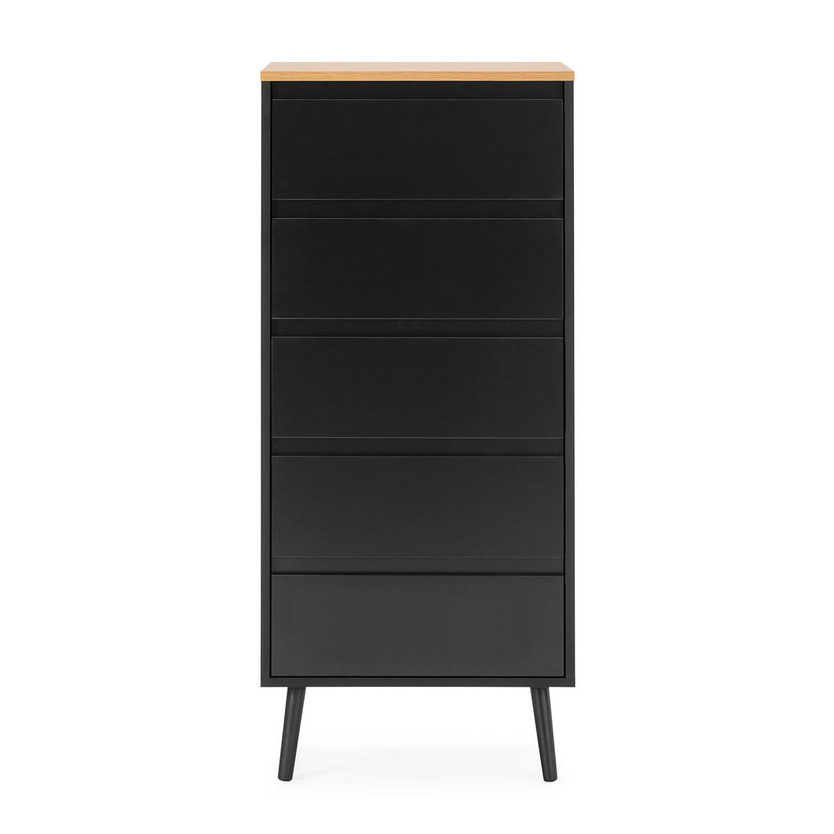 KOMMODE 50/115/40 Desi schwarze Farbe - Schwarz, Holzwerkstoff (50/115/40cm) - VS Venta-stock