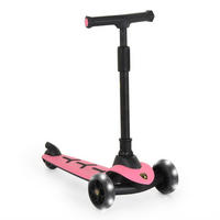 KINDERROLLER Lamborghini Pro rosa PU-Räder ABEC-7 LED Hinterradbremse bis 50 kg - Rosa, Metall (64/32/66cm) - Moni