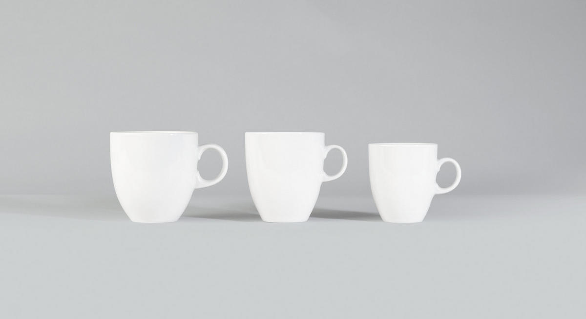 BECHER VIP. weiß 400 ml 6er Set - Weiß, Keramik (0.4L) - Seltmann Weiden