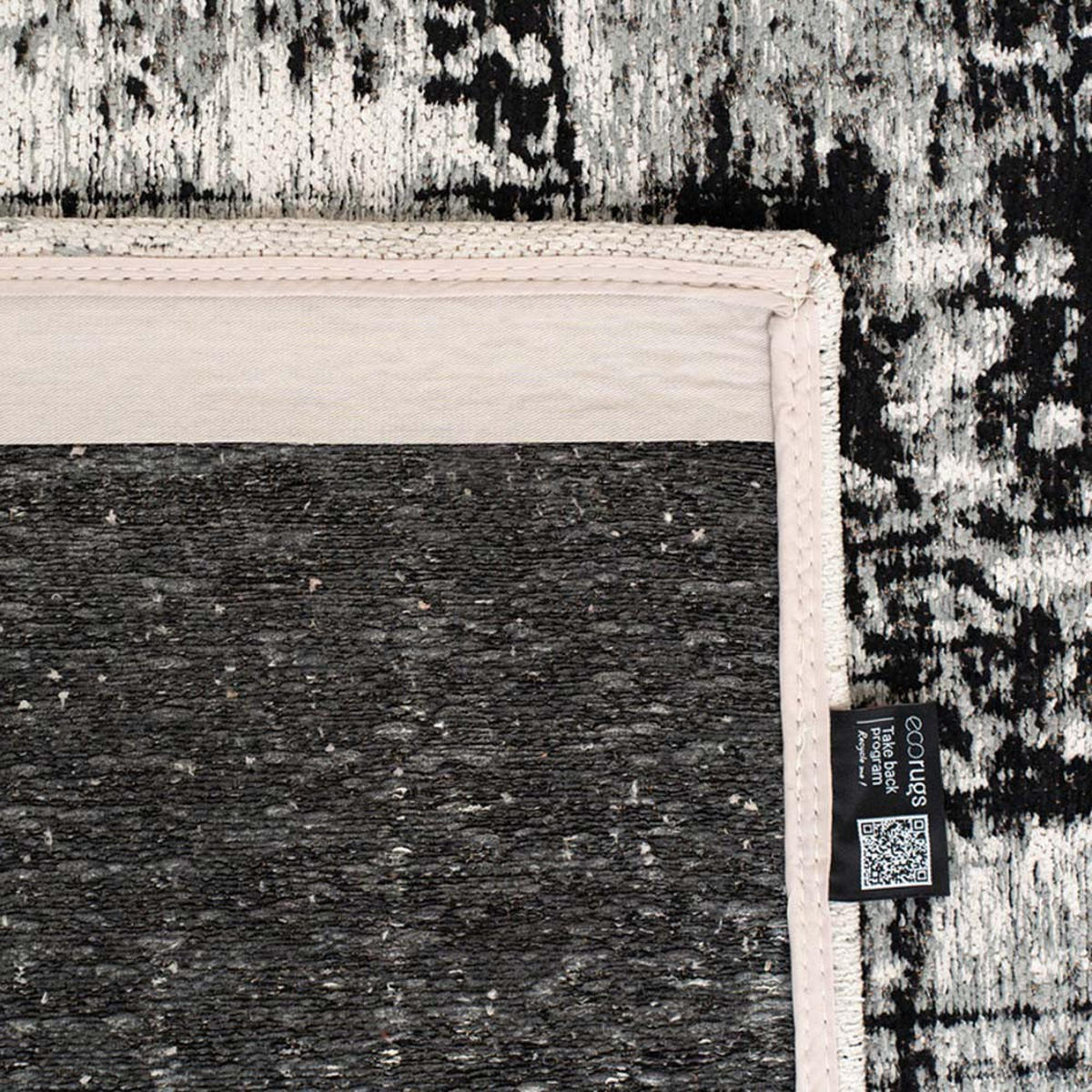 TEPPICH Metro Black&White Mad Men Griff 80/150 cm - Grau, Textil (80/150cm) - Louis De Poortere